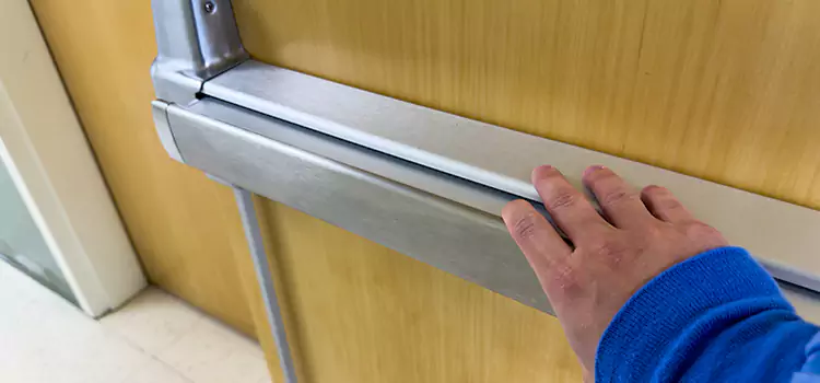 Installing a Push Bar on a Door Statesville
